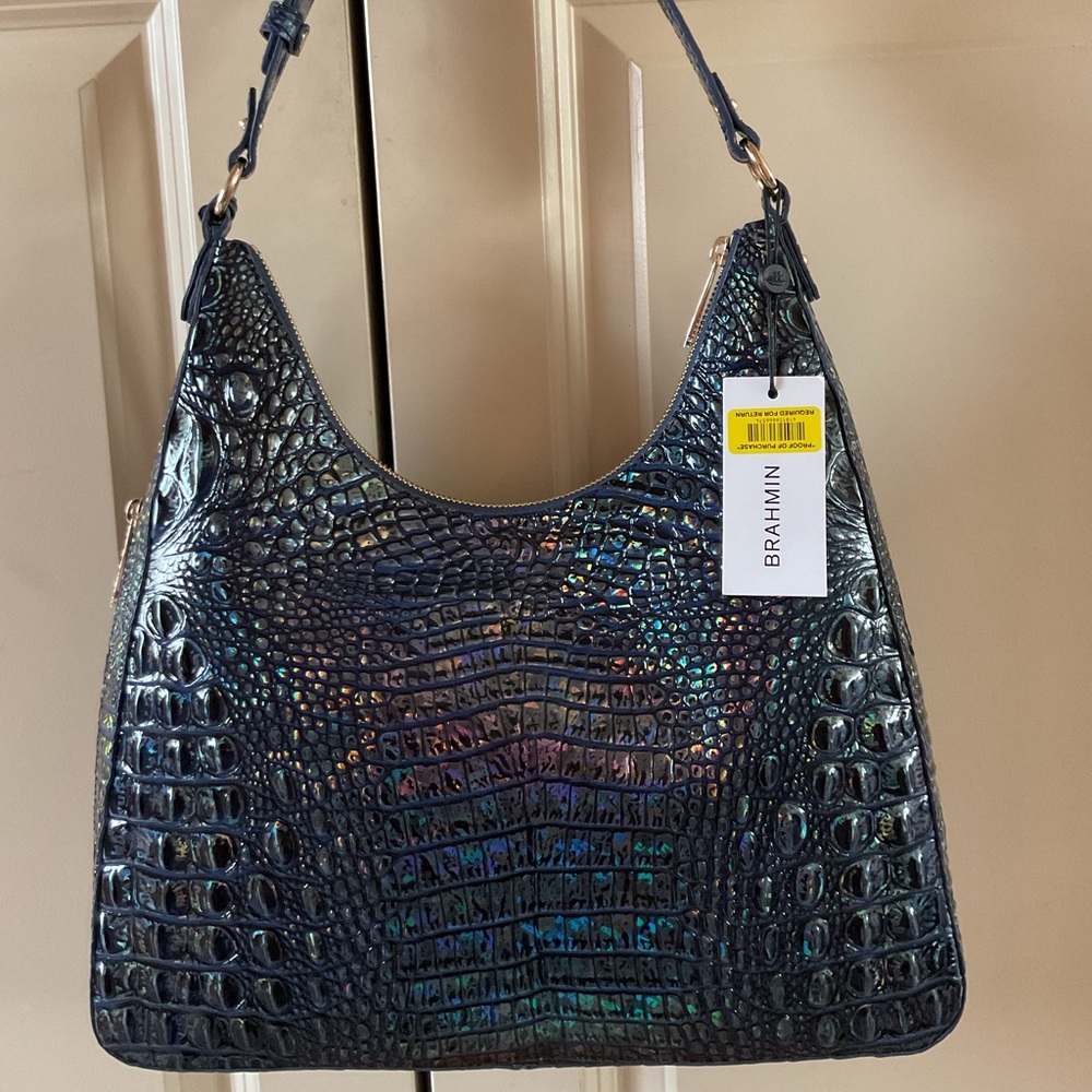 NWT BRAHMIN Royal Blue Tabitha Shoulder Bag - Picture 2 of 5